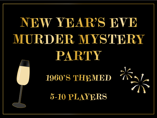 Murder Mystery Kit | New Years Eve | 5-10 Players