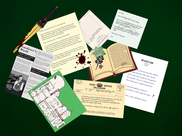 Halloween Murder Mystery Kit | Clue-Inspired | 5-10 Players