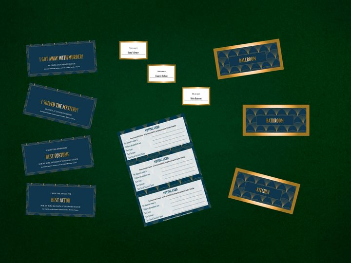 Halloween Murder Mystery Kit | Clue-Inspired | 5-10 Players