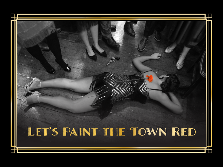 1920's Murder Mystery Kit | Slaughter at the Speakeasy | 6-15 Players | New Year's Eve Edition