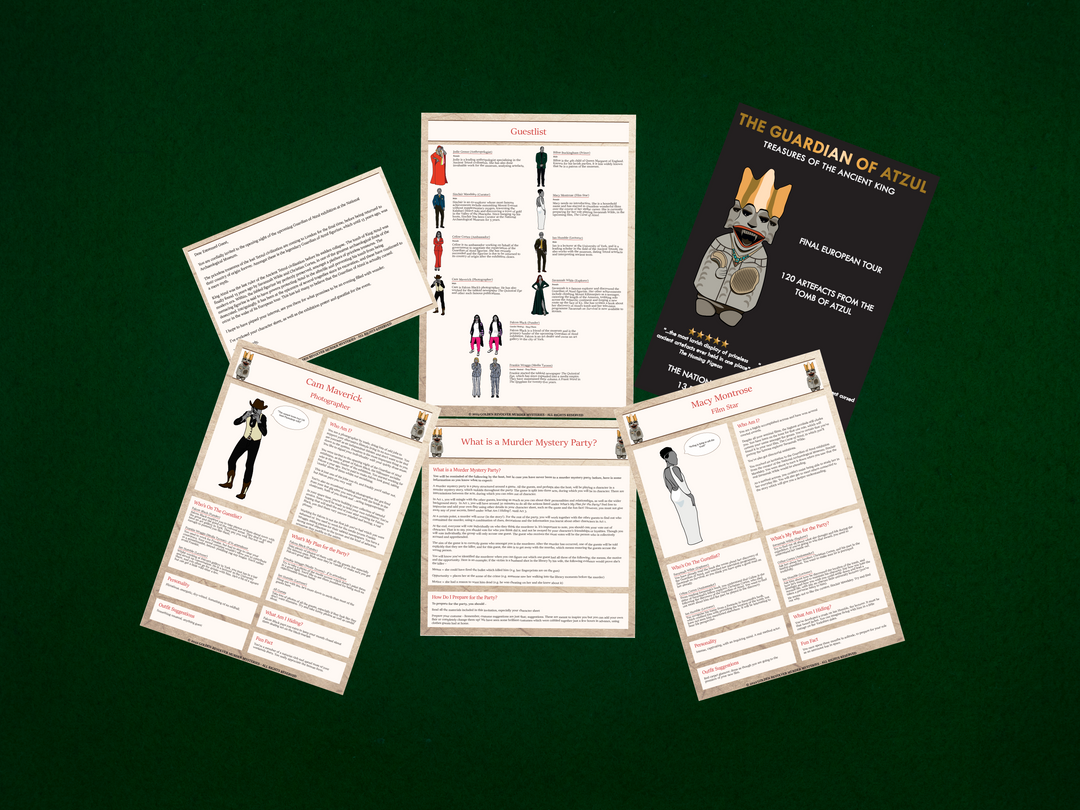 Murder Mystery Kit | Fright at the Museum | 5-10 Players