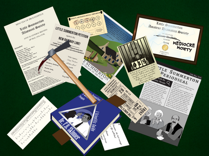 Agatha Christie Inspired Murder Mystery Kit | Murder in Little Summerton  | 5-15 Players