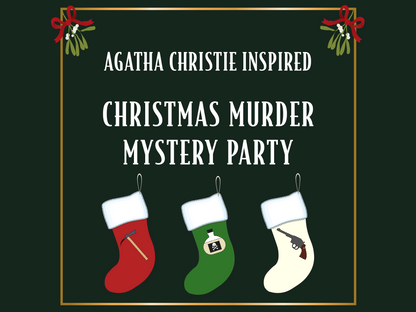 Christmas Agatha Christie Inspired Murder Mystery Kit | Murder in Little Mistleton | 5-15 Players