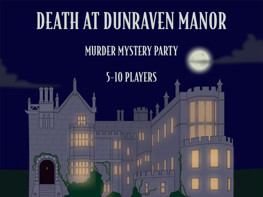Murder Mystery Kit | Death at Dunraven Manor | 5-10 Players