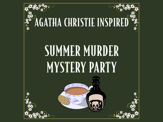 Agatha Christie Inspired Murder Mystery Kit | Murder in Little Summerton  | 5-15 Players