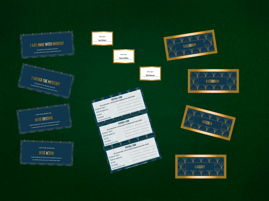 Murder Mystery Kit | Death at Dunraven Manor | 5-10 Players