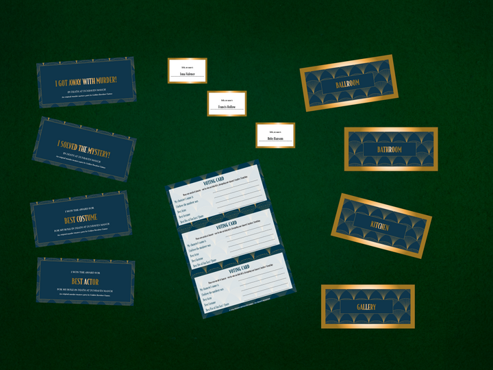 Murder Mystery Kit | Death at Dunraven Manor | 5-10 Players