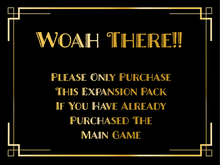 1920's Murder Mystery Kit | Slaughter at the Speakeasy | Expansion Pack | Up to 30 players