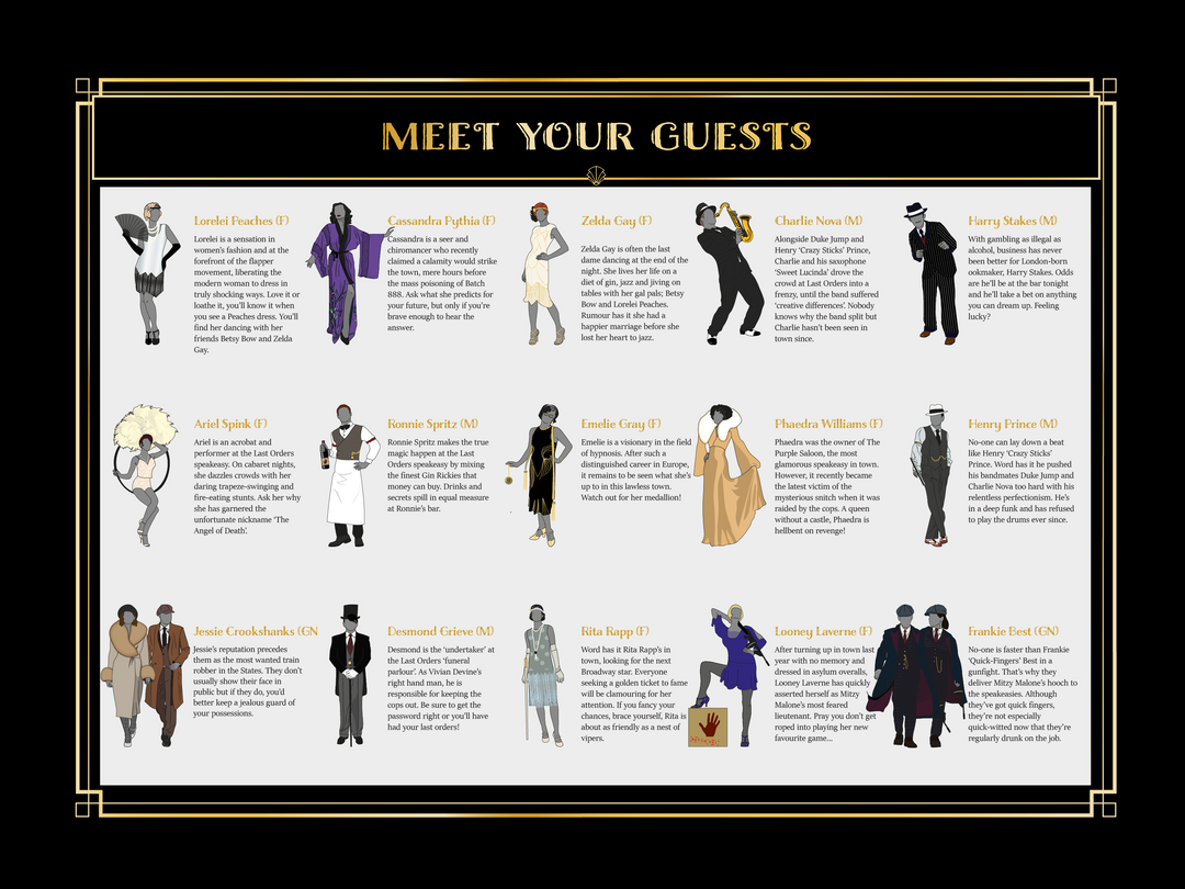 1920's Murder Mystery Kit | Slaughter at the Speakeasy | Expansion Pack | Up to 30 players