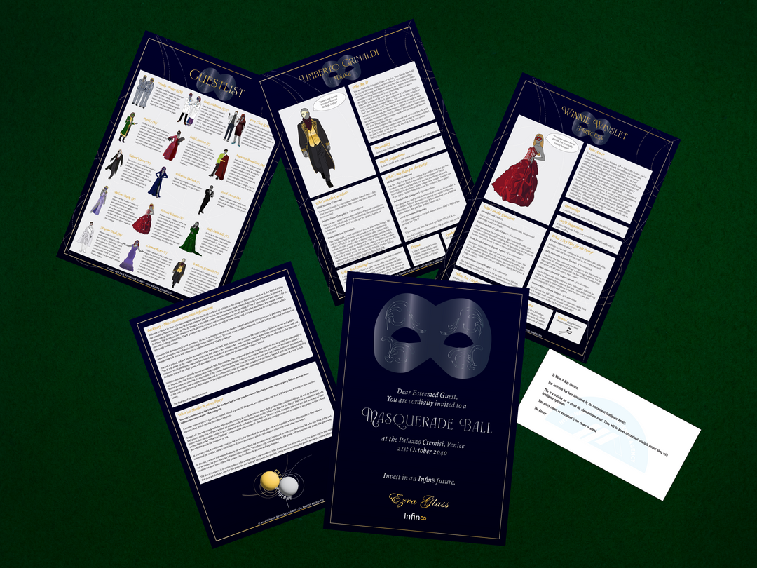 Masquerade Murder Mystery Kit | Murder at the Masquerade | 6-15 Players